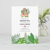 Waterverf Exotic Aloha Luau Bachelorette Weekend Kaart (Staand voorkant)