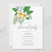 Waterverf Exotic Aloha Luau Retirement Party Kaart (Voorkant)