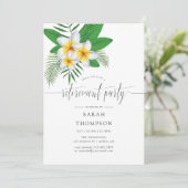 Waterverf Exotic Aloha Luau Retirement Party Kaart (Staand voorkant)