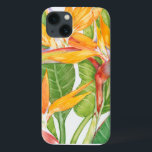Waterverf exotische bloemen iPhone 13 hoesje<br><div class="desc">Exotische Flowers Waterverf Artist: Tim OToole</div>