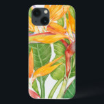 Waterverf exotische bloemen iPhone 13 hoesje<br><div class="desc">Kunstenaar Waterverf exotische bloemen: Tim OToole</div>
