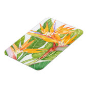 Waterverf exotische bloemen magneet (Linkerzijde)