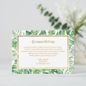 Waterverf Exotische Planten Details Kaart (Staand voorkant)