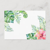 Waterverf Exotische Planten Details Kaart (Achterkant)