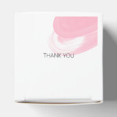 Waterverf Eye Brushstroke Blush Pink Dank u QR Bedankdoosjes (Bovenkant)