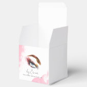Waterverf Eye Brushstroke Blush Pink Dank u QR Bedankdoosjes (Geopend)