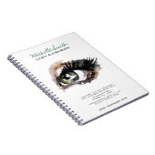 Waterverf eye Lash Extension zakelijke producten Notitieboek (Rechterzijde)