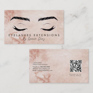 Waterverf Eyelashes Extensions Salon Beauty Visitekaartje