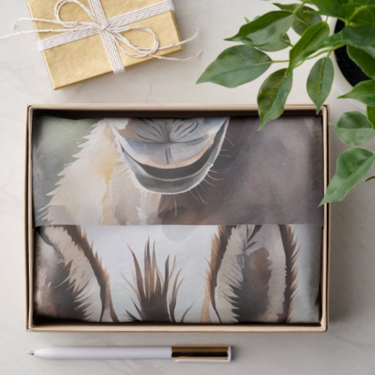 Waterverf Ezel met Regenboogbril Decoupage Tissuepapier (Geschenk)