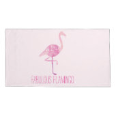 Waterverf Fabulous Flamingo Reversible Pillow Kussensloop (Achterkant)