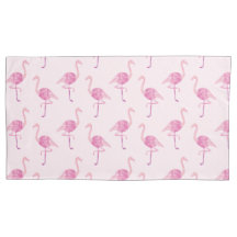 Waterverf Fabulous Flamingo Reversible Pillow