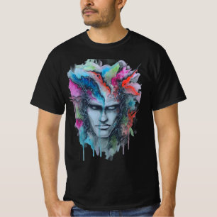 Waterverf Face T-shirt