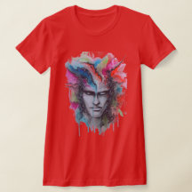 Waterverf Face T-shirt
