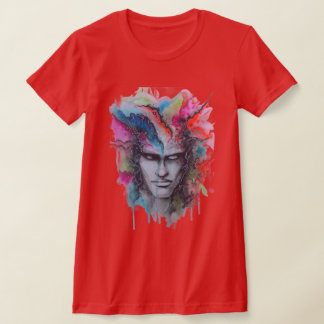 Waterverf Face T-shirt