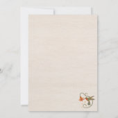 Waterverf Faecore bloementhee Party Vrijgezellenfe Kaart (Achterkant)