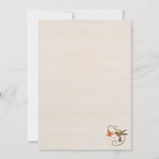 Waterverf Faecore bloementhee Party Vrijgezellenfe Kaart (Achterkant)