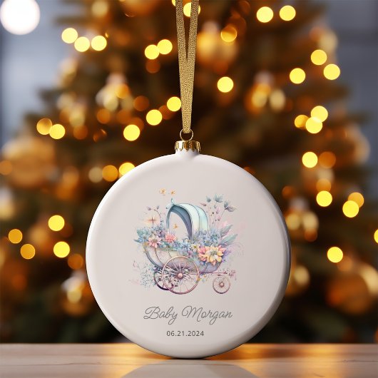 Waterverf Fairy Baby Kinderwagen Douche Keramisch Ornament