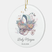 Waterverf Fairy Baby Kinderwagen Douche Keramisch Ornament (Links)