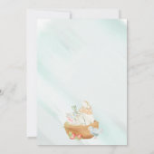 Waterverf Fairy Baby shower Kaart (Achterkant)