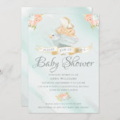 Waterverf Fairy Baby shower Kaart (Voorkant / Achterkant)