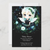 Waterverf Fairy Baby shower Uitnodiging (Voorkant)