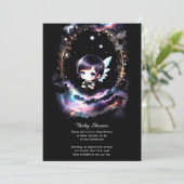 Waterverf Fairy Baby shower Uitnodiging (Staand voorkant)