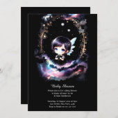 Waterverf Fairy Baby shower Uitnodiging (Voorkant / Achterkant)