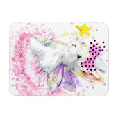 Waterverf Fairy Bunny Magneet (Horizontaal)