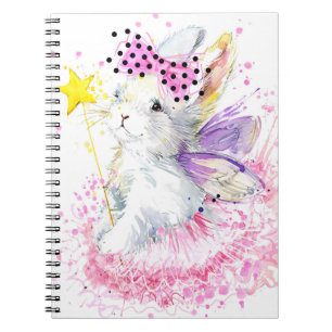 Waterverf Fairy Bunny Notitieboek
