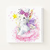 Waterverf Fairy Bunny Notitieboek (Achterkant)