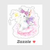 Waterverf Fairy Bunny Sticker (Vel)