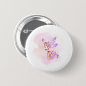 Waterverf Fairy Button (Voorkant /achterkant)