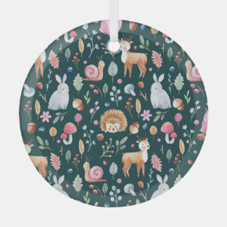 Waterverf Fairy Forest kinderpatroon Glas Ornament