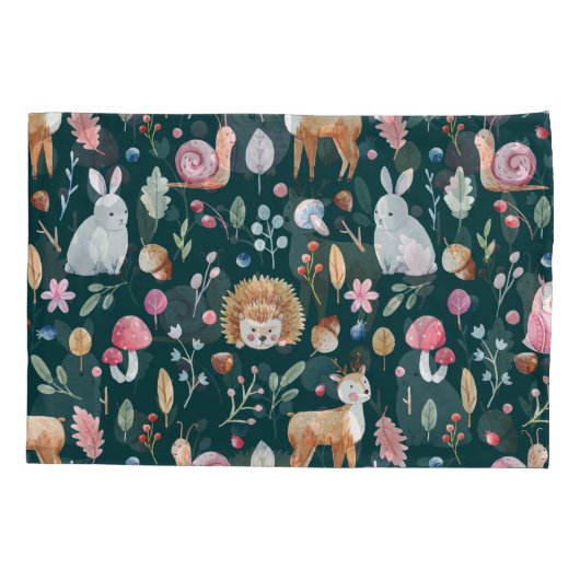 Waterverf Fairy Forest kinderpatroon Kussensloop (Achterkant)