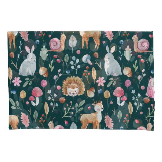 Waterverf Fairy Forest kinderpatroon Kussensloop (Voorkant)