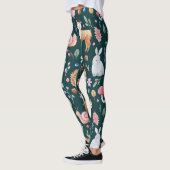 Waterverf Fairy Forest kinderpatroon Leggings (Links)