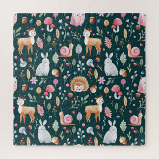 Waterverf Fairy Forest kinderpatroon Legpuzzel