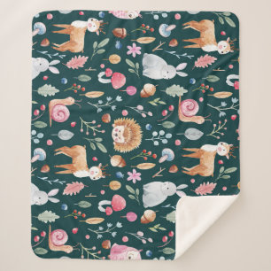 Waterverf Fairy Forest kinderpatroon Sherpa Deken