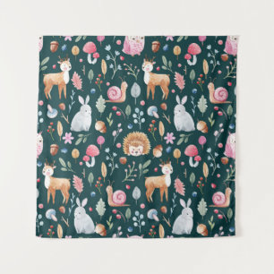 Waterverf Fairy Forest kinderpatroon Wandkleed