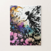 Waterverf Fairy Garden Legpuzzel (Verticaal)