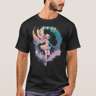 Waterverf Fairy Painting Fairycore Pastel Gothic T-shirt
