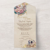 Waterverf Fairy Tale All In One Uitnodiging (Binnen)