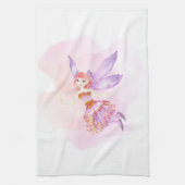 "Waterverf Fairy" theedoek (Verticaal)