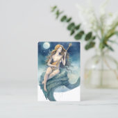 Waterverf Fairy van de nacht Visitekaartje (Staand voorkant)