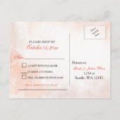 Waterverf Fall Leaves Fall trouwrsvp Uitnodiging Briefkaart (Achterkant)