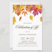 Waterverf Fall verlaat viering van het leven (Voorkant)