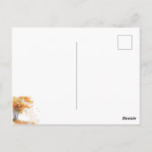 Waterverf Falling Leaves Herfst Mood Briefkaart (Achterkant)