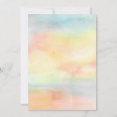 Waterverf Familie Baptisme Christening Kaart (Achterkant)