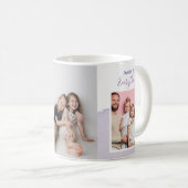 Waterverf Familie Foto Collage Moederdag Coffe Koffiemok (Voorkant rechts)