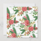 Waterverf familie foto's en feestdag  feestdagenkaart (Achterkant)